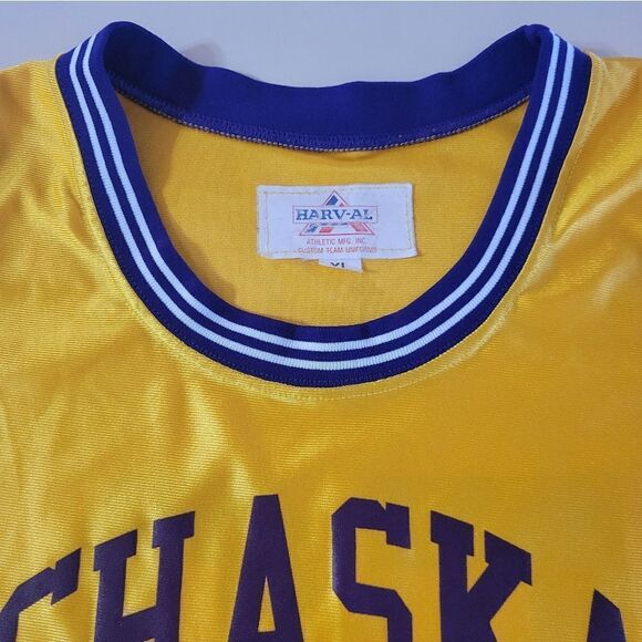 Chaska High School Hawks #53 Basketball Yellow Jersey - Picture 6 of 14